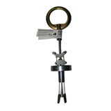 The French Creek Production Concrete Hole Anchor 1770 is a metallic fall protection anchor with a large circular ring, threaded shaft, and bottom grip for secure structural attachment.